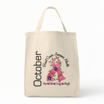 Breast Cancer Awareness Month Flower Ribbon 1 bags