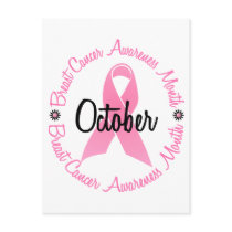 Breast Cancer Awareness Month postcards