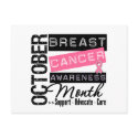 Breast Cancer AWARENESS Month postcards