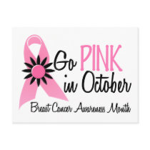 Breast Cancer Awareness Month postcards