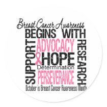 Breast Cancer Awareness Month Remembrance stickers by cancerapparel Breast Cancer Awareness Month Remembrance stickers