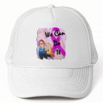 Breast Cancer Awareness Month, Rosie Riveter hats by KahunaLuna Breast Cancer Awareness Month, Rosie Riveter hats