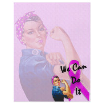 Breast Cancer Awareness Month, Rosie the Riveter flyers by KahunaLuna Breast Cancer Awareness Month, Rosie the Riveter flyers