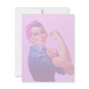 Breast Cancer Awareness Month, Rosie the Riveter invitations by KahunaLuna Breast Cancer Awareness Month, Rosie the Riveter invitations