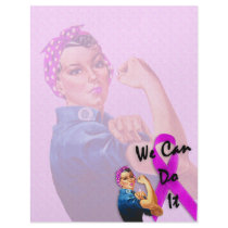 Breast Cancer Awareness Month, Rosie the Riveter Personalized Letterhead
