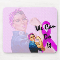 Breast Cancer Awareness Month, Rosie the Riveter Mousepads