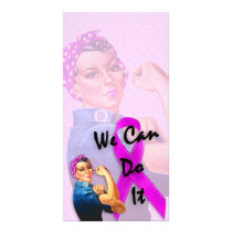 Breast Cancer Awareness Month, Rosie the Riveter photo cards by KahunaLuna Breast Cancer Awareness Month, Rosie the Riveter photo cards