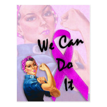 Breast Cancer Awareness Month, Rosie the Riveter Postcard