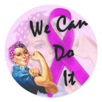 Breast Cancer Awareness Month, Rosie the Riveter stickers by KahunaLuna Breast Cancer Awareness Month, Rosie the Riveter stickers