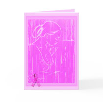Breast Cancer Awareness - Pink Rain Cure cards