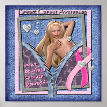 Breast Cancer Awareness, Pink Ribbon, Cure Walk Print