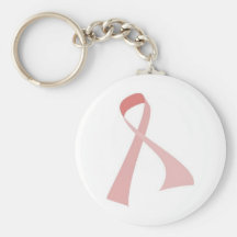 BREAST CANCER AWARENESS PINK RIBBON DESIGN KEYCHAINS