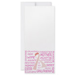 BREAST CANCER AWARENESS PINK RIBBON DESIGN RACK CARD DESIGN