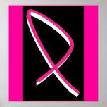 Breast Cancer Awareness Pink Ribbon Posters