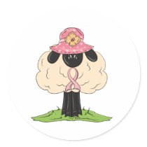 Breast Cancer Awareness pink ribbon Sticker