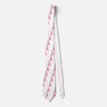 breast cancer awareness pink ribbon necktie