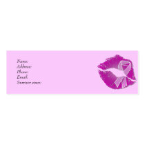 Breast Cancer Awareness Profile Cards business cards