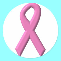 Breast Cancer Awareness Ribbon stickers