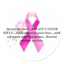Breast Cancer Awareness "Spread the Word" stickers by cwhiteaker Breast Cancer Awareness "Spread the Word" stickers