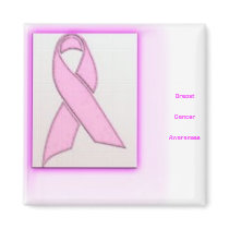 Breast Cancer Awareness Square Magnet
