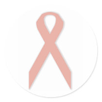 Breast Cancer Awareness Sticker Round stickers