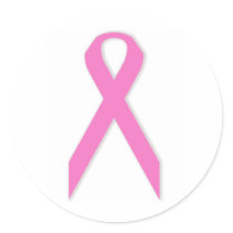 Breast Cancer Awareness Sticker Round stickers