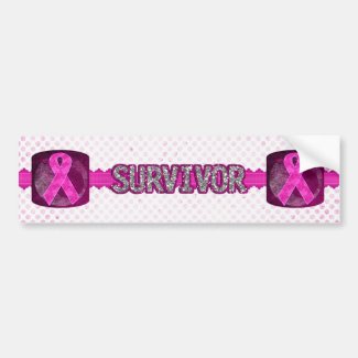 Breast Cancer Awareness "Survivor" Bumper Stickers