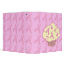 breast cancer awarness cupcake notebook binders