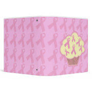 breast cancer awarness cupcake notebook binder