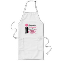 Breast Cancer BELIEVE DREAM HOPE Aprons