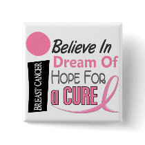 Breast Cancer BELIEVE DREAM HOPE Pin