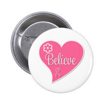 Breast Cancer Believe Pink Heart