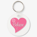 Breast Cancer Believe Pink Heart