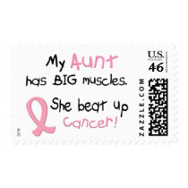 Breast Cancer BIG MUSCLES 1.1 Aunt Stamp