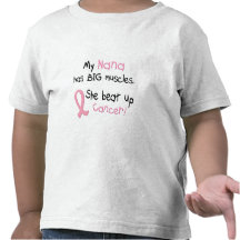 Breast Cancer BIG MUSCLES 1.1 Nana Tee Shirts