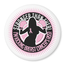 Breast Cancer Boxing Girl magnets
