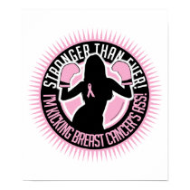 Breast Cancer Boxing Girl posters