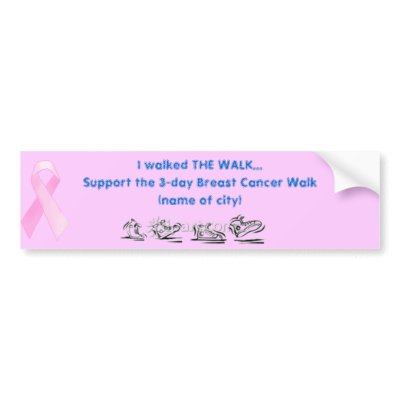 breast cancer bumper sticker by christ4me