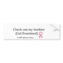 Breast CANCER BUMPER STICKER 2008 Alphonso Hudson bumper stickers by fonz52 Breast CANCER BUMPER STICKER 2008 Alphonso Hudson bumper stickers