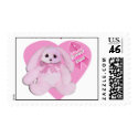 Breast Cancer Bunny postage