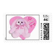 Breast Cancer Bunny postage