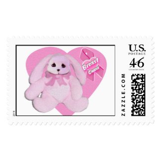 Breast Cancer Bunny stamp