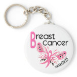 Breast Cancer BUTTERFLY 3.1 Key Chain