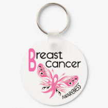 Breast Cancer BUTTERFLY 3.1 keychains
