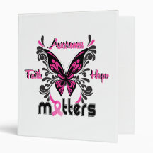 Breast Cancer Butterfly 7 Binder
