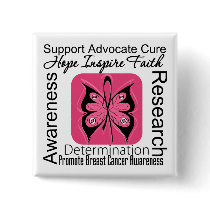 Breast Cancer Butterfly Inspirations buttons