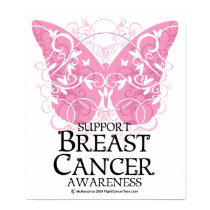 Breast Cancer Butterfly posters