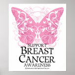 Breast Cancer Butterfly Poster