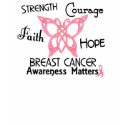 Breast Cancer Celtic Butterfly 3 t-shirts