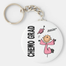 Breast Cancer CHEMO GRAD 1 Keychain